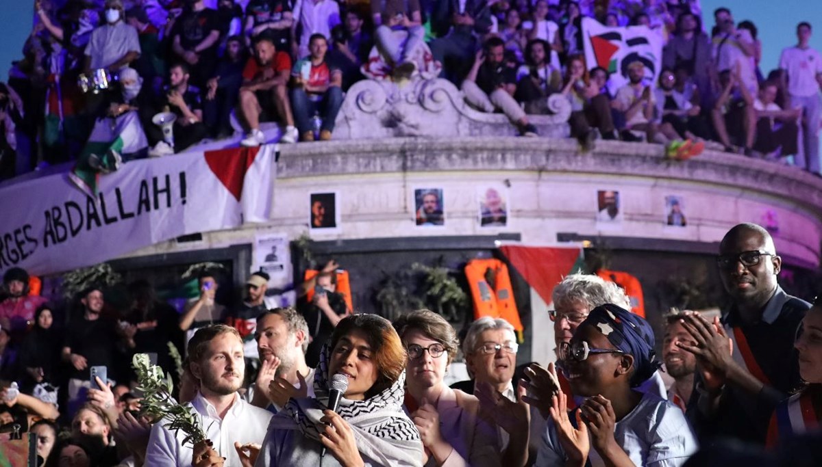 Rima Hassan için Paris'te kutlama