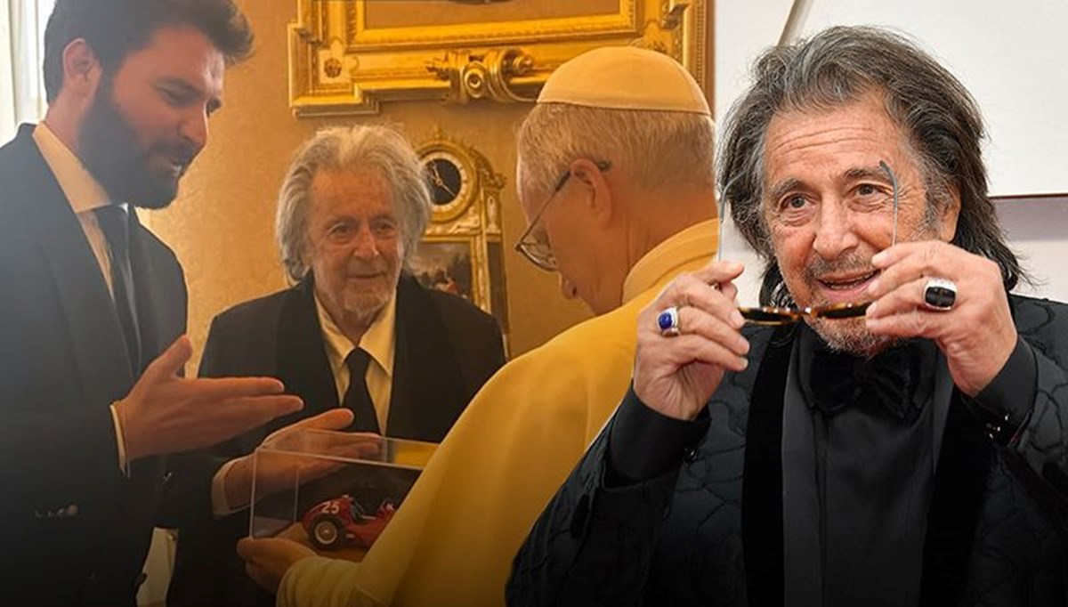 Al Pacino ile Papa Leo aynı karede