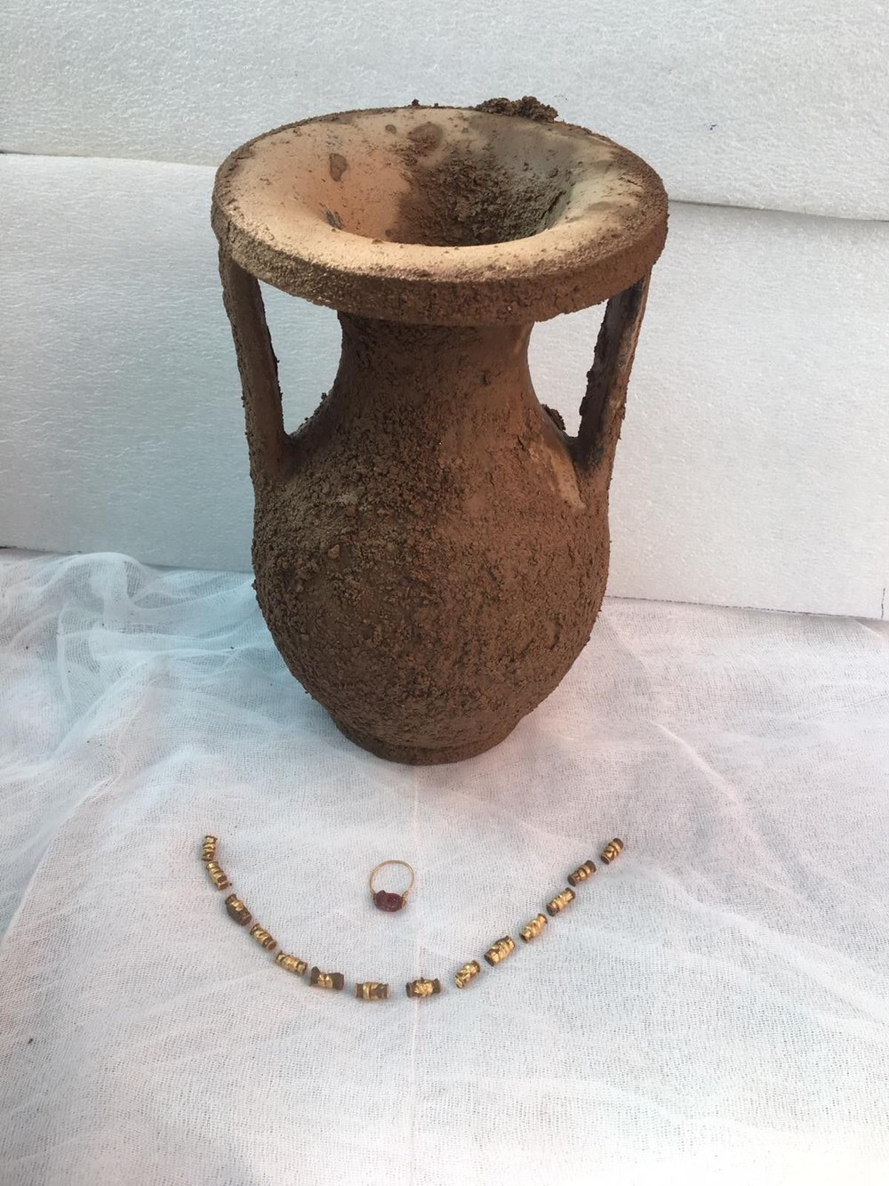 Bodrum'da 2400 yıllık tarihi lahit mezar kazısından altın çıktı - 5