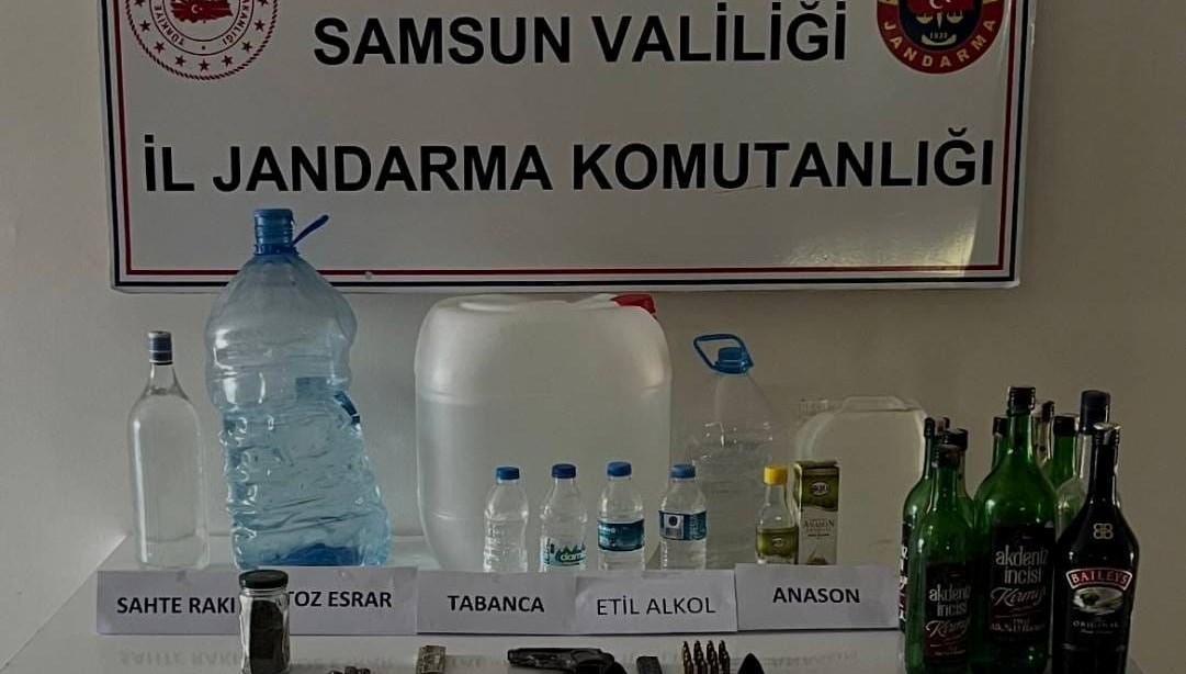 Samsun'da sahte içki operasyonu
