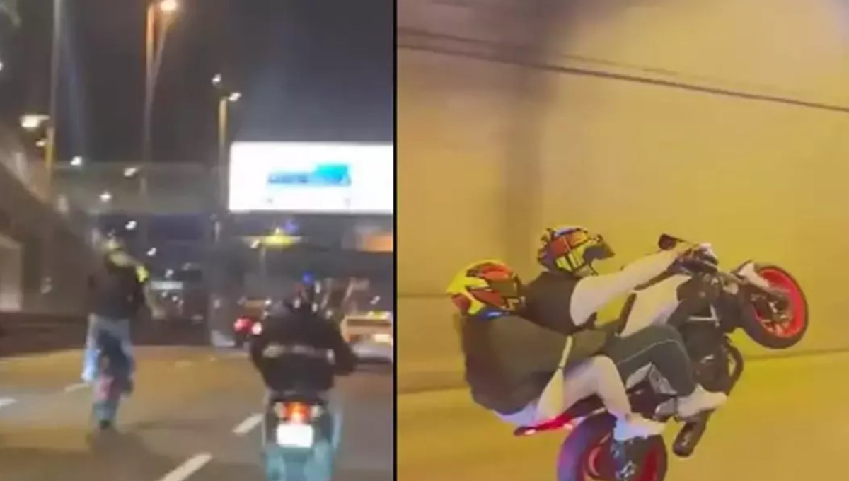 Eyüpsultan ve Sarıyer'de motosikletlilerin tehlikeli yolculuğu kamerada Eyüpsultan ve Sarıyer'de motosikletlilerin tehlikeli yolculuğu kamerada