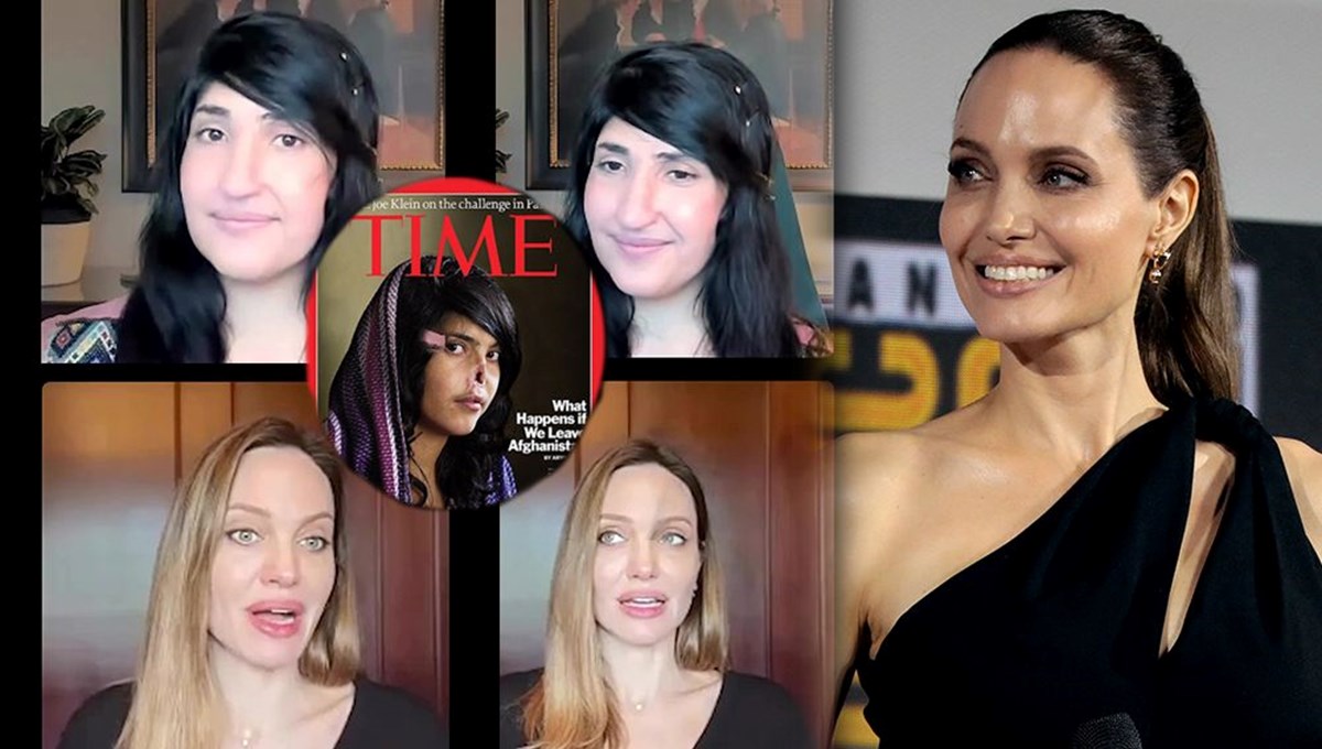 Angelina Jolie Taliban kocası tarafından burnu kesilen Bibi Aisha ile konuştu Angelina Jolie Taliban kocası tarafından burnu kesilen Bibi Aisha ile konuştu