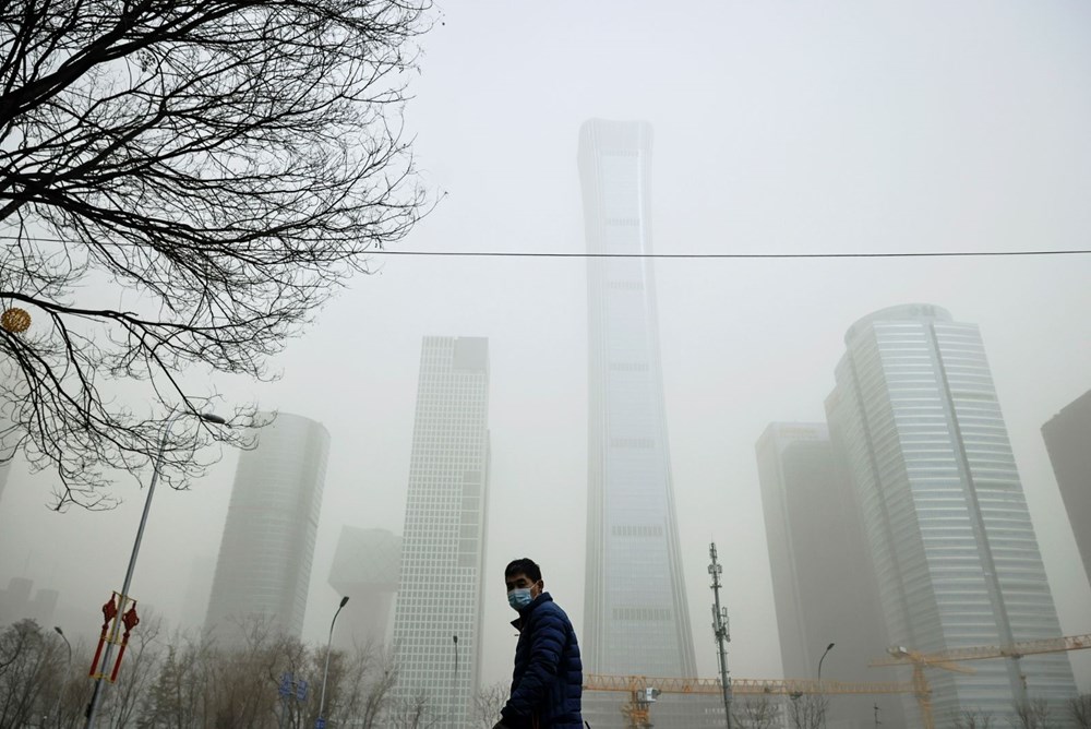 Çin’in başkenti Pekin’de son 10 yılın en büyük kum fırtınası - 1