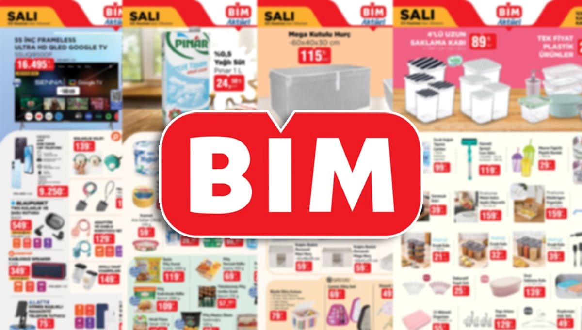 ŞİMDİ RAFLARDA! BİM aktüel 3 Haziran 2025 Salı: BİM'e bu hafta: TV, cep telefonu, elektrikli bisiklet, klima, erkek t-shirt, hurç çeşitleri, erzak kapları, kızartma tenceresi geliyor