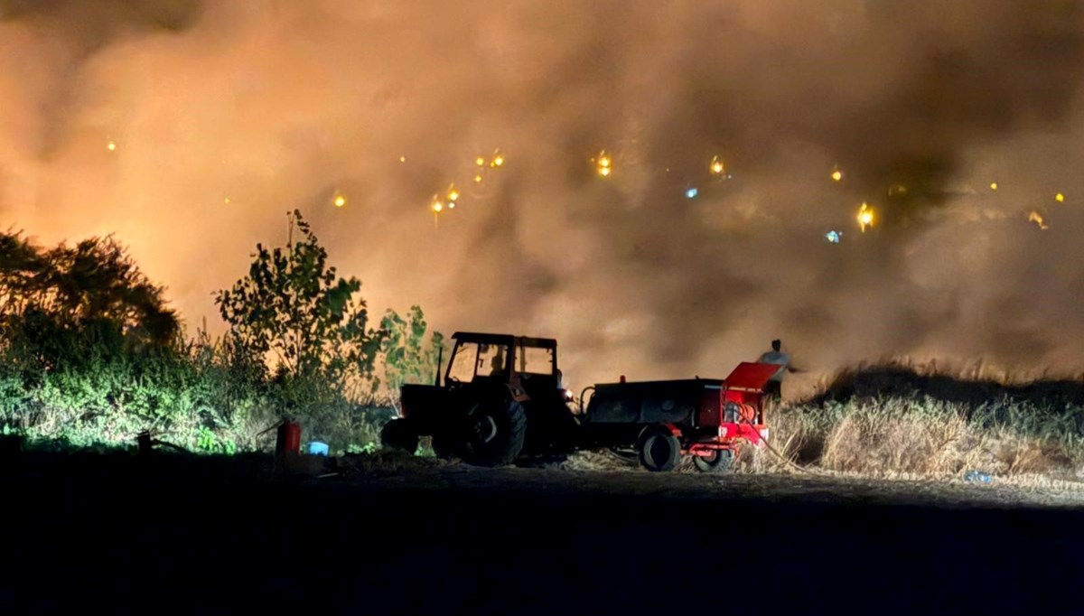 Keşan’da ormanlık alan yangın