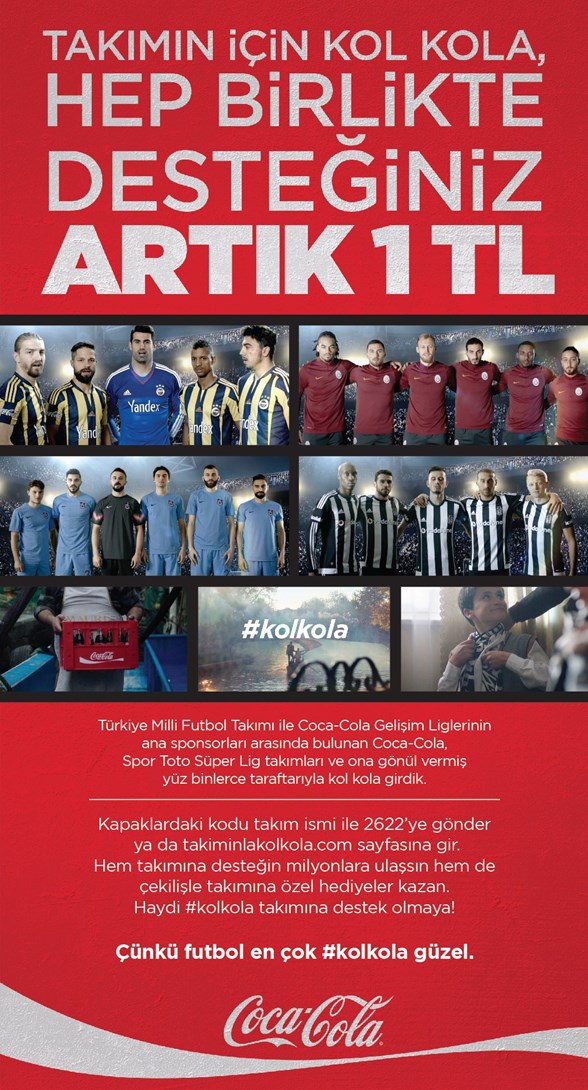 coca cola dan futbol kuluplerine buyuk
