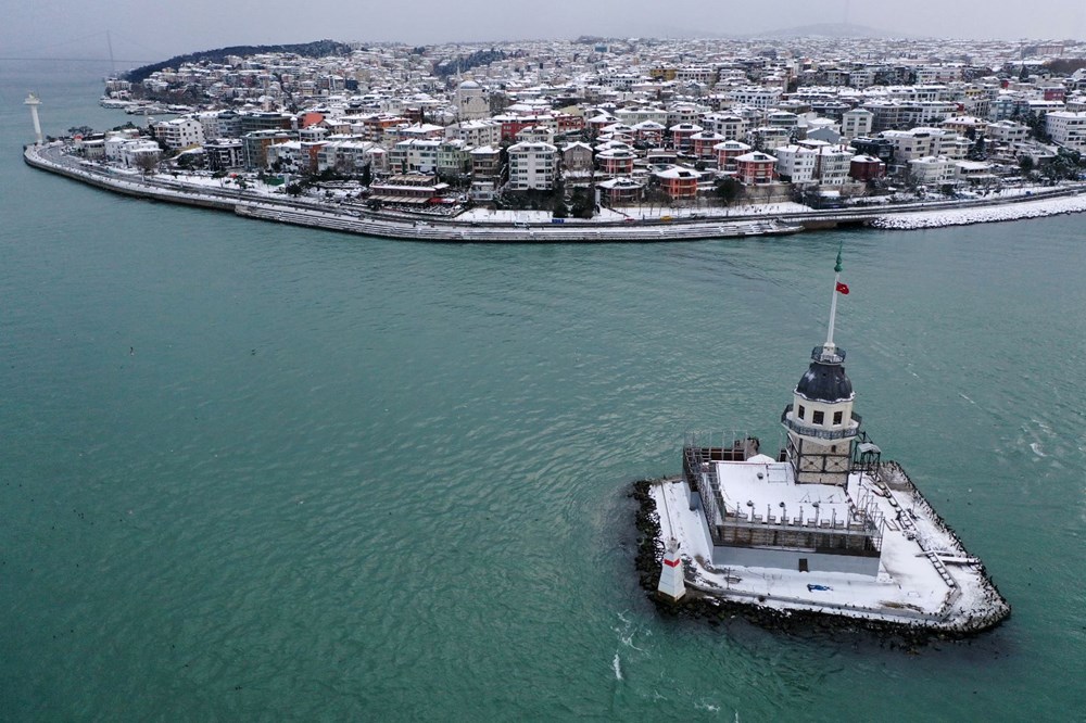 İstanbul'dan kartpostallık kar manzaraları - 14
