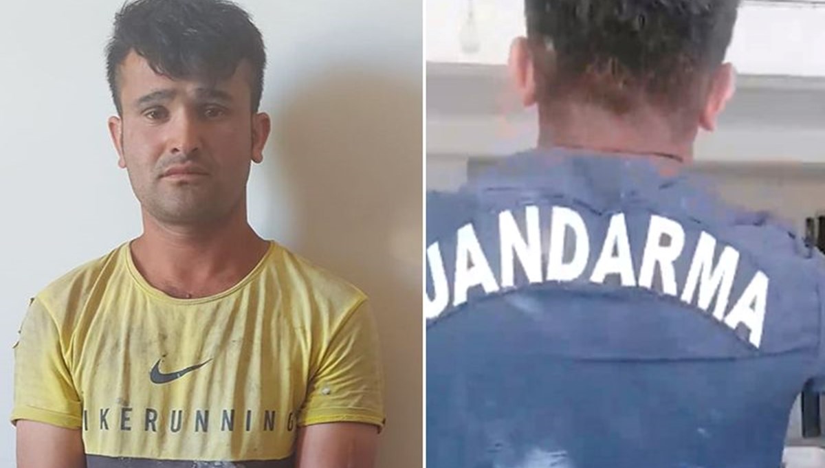 Jandarma gömlekli kaçak göçmene sınır dışı Jandarma gömlekli kaçak göçmene sınır dışı
