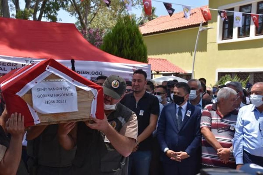 Muğla'da 'orman şehidi' törenle son yolculuğuna uğurlandı - 17