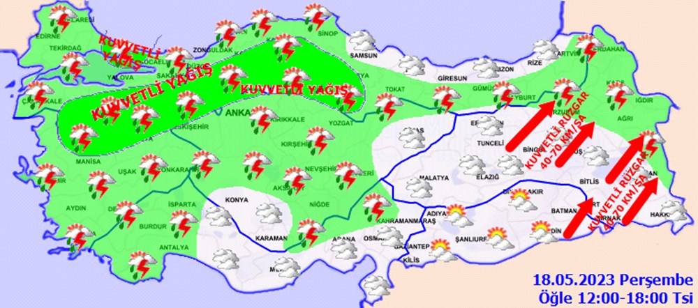 20 il için sağanak yağış uyarısı: Sıcaklıklar 4-6 derece düşecek - 9