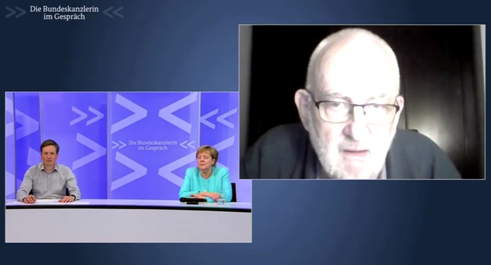 Angela Merkel televizyonda uyuya kaldı - 4