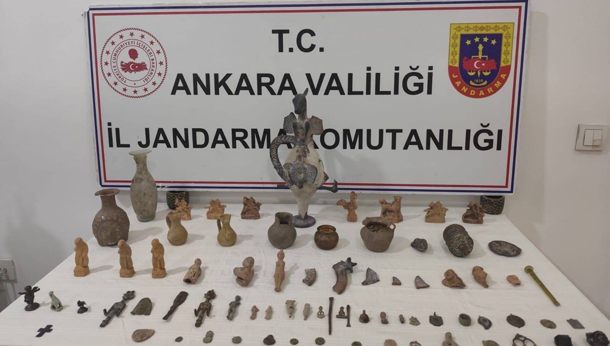 Ankara'da tarihi eser kaçakçılığı operasyonu Ankara'da tarihi eser kaçakçılığı operasyonu