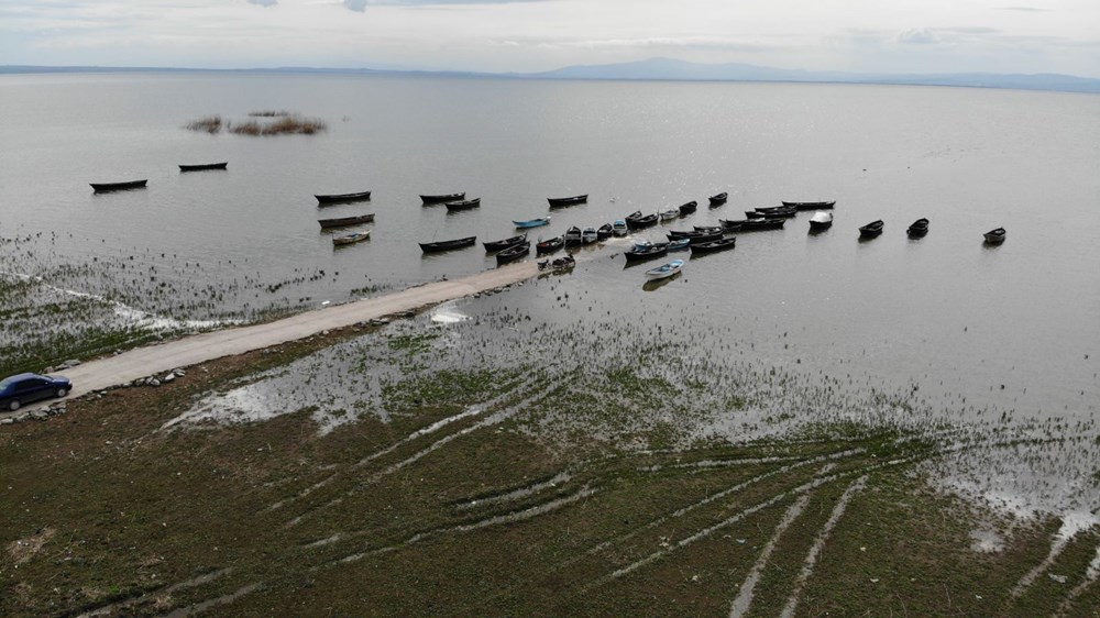 Balıkesir Manyas Kuşgölü'nü kuraklık vurdu - 6