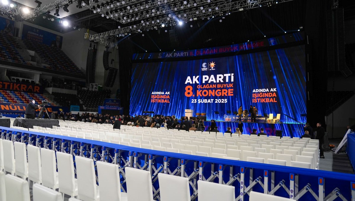 AK Parti 8. Olağan Büyük Kongresi yarın yapılacak: Hazırlıklar tamamlandı