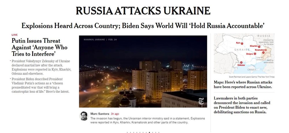 Rusya'nın Ukrayna saldırısını dünya basını nasıl gördü? - 1