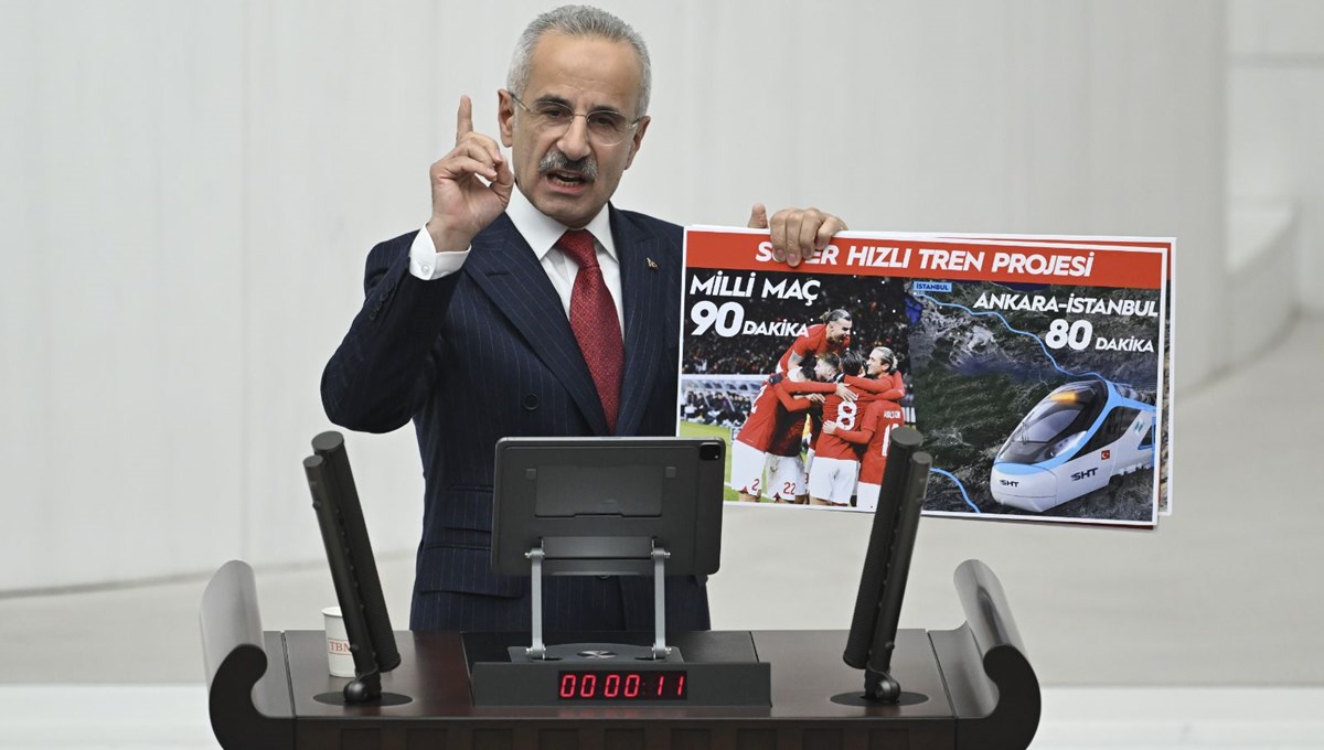Bakan Uraloğlu: İstanbul - Ankara arası 80 dakikaya inecek Bakan Uraloğlu: İstanbul - Ankara arası 80 dakikaya inecek