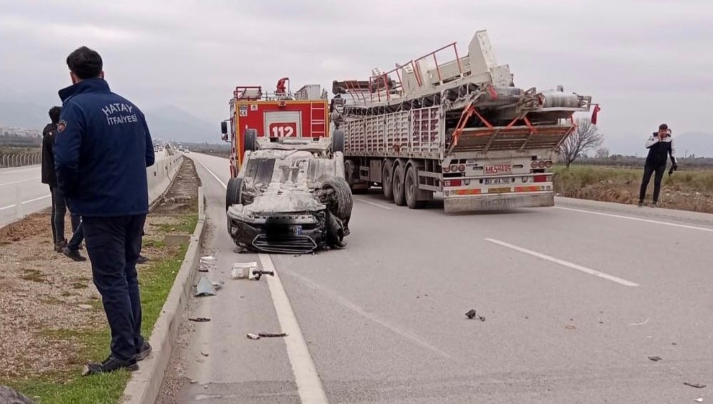 Hassa’da trafik kazası: 2 yaralı