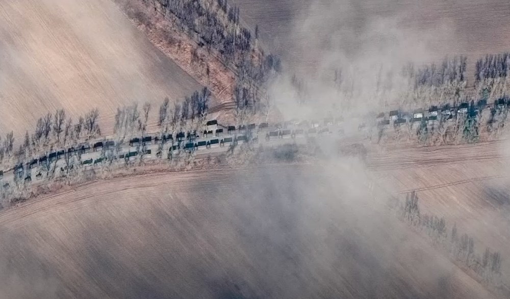 Putin’in yıkım ordusu: 64 kilometrelik konvoy Kiev sınırında - 1