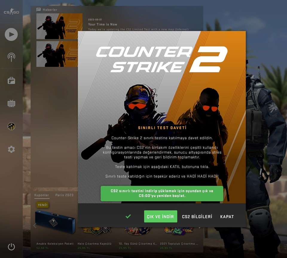CS2 sınırlı test daveti nasıl alınır? (Counter Strike 2 ne zaman çıkacak?) - 1