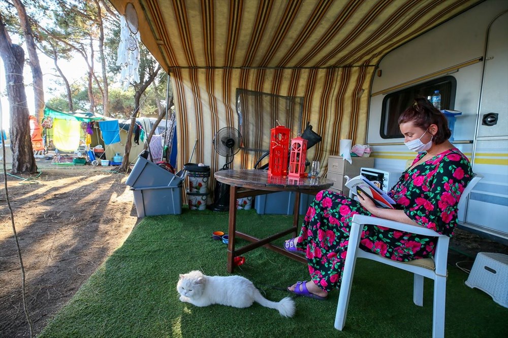 Doğa ile iç içe tatil için karavan tercih edenlerin sayısı artıyor - 11
