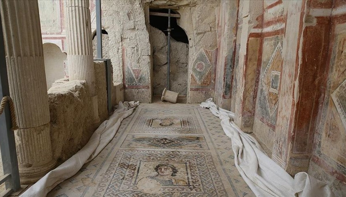 Zeugma'da 14 yıllık emekle ortaya çıkarılan 'Muzalar Evi' ziyarete açılacak