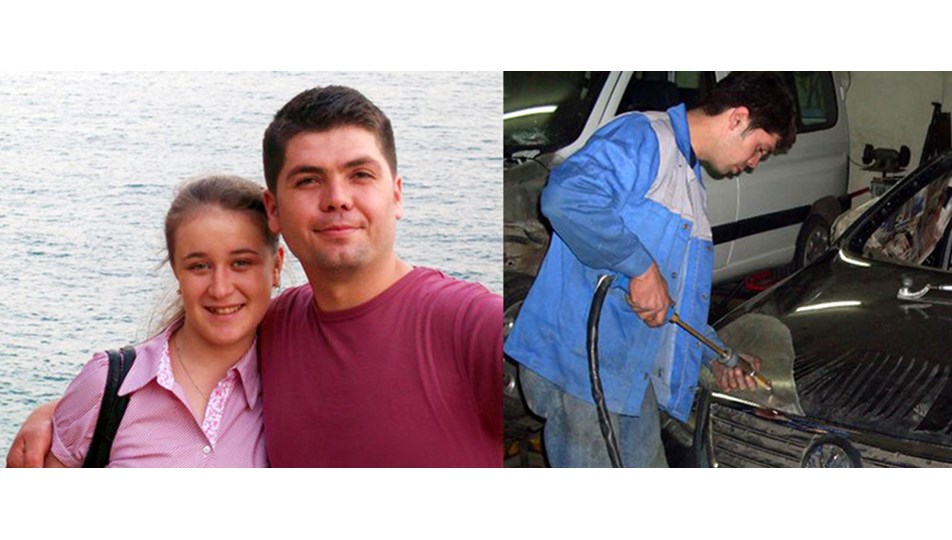 Kaza yapan araçların fotoğrafını çekerken otomobil çarptı