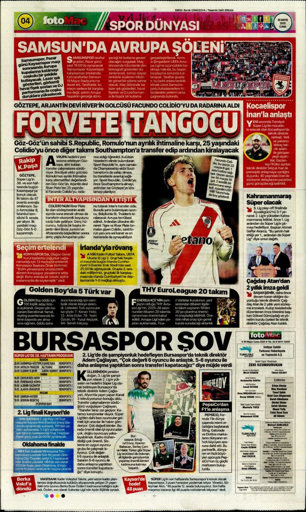"İlkay sürprizi" (30 Mayıs 2025 spor manşetleri) - 8