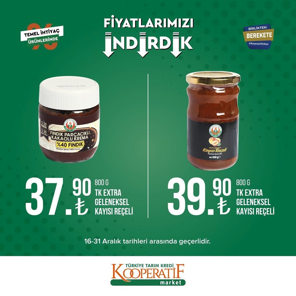 Tarım Kredi Kooperatif Market yeni indirimli ürünler listesini yayınladı (16-31 Aralık güncel indirimli ürünler kataloğu) - 13