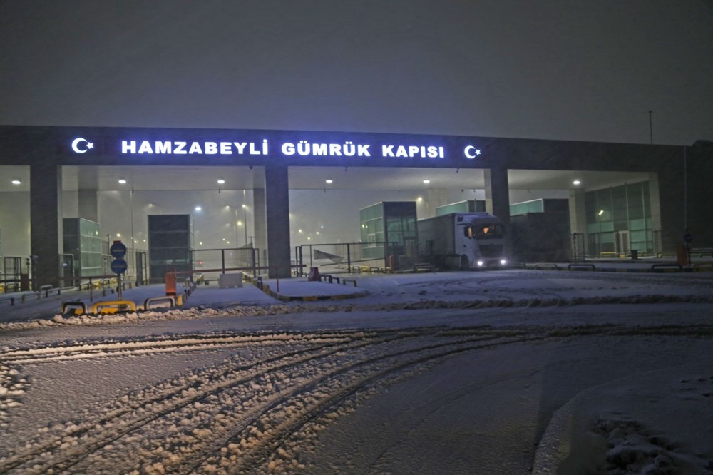 Edirne'de kar yağışı başladı - 6