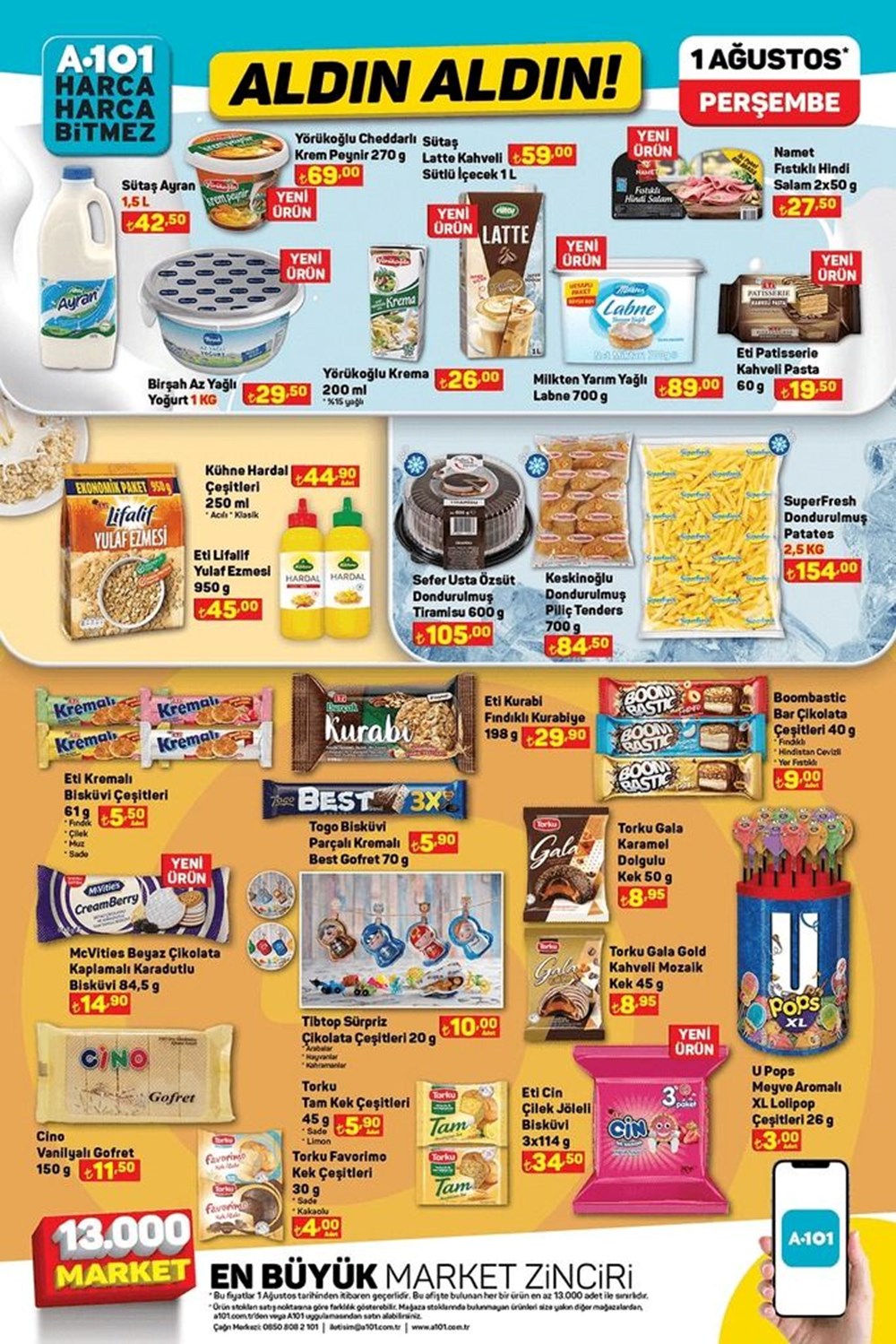 تركيا اليوم سلسلة متاجر BIM وA101 تعلن عن عروض كثيرة ابتداءً من 1 أغسطس خصومات A101 الحالية 1 أغسطس 2024: منتجات مخفضة جديدة من سوق A101 هذا الأسبوع - 7