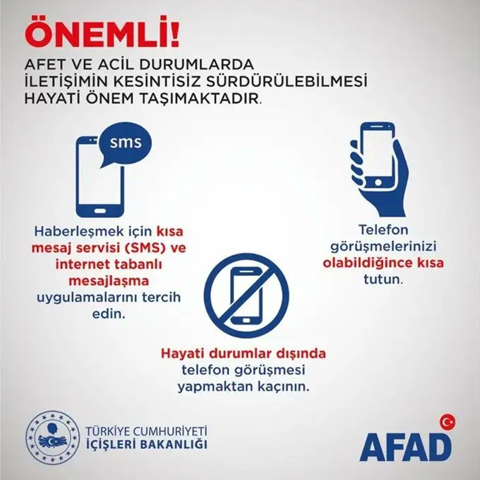 AFAD, İzmir'deki deprem sonrası uyardı: SMS'i tercih edin - 1