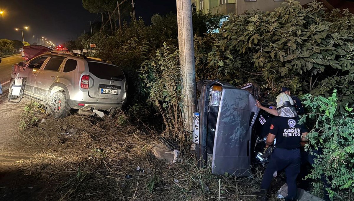Çarşamba'da feci kaza: 1 ölü, 2 yaralı