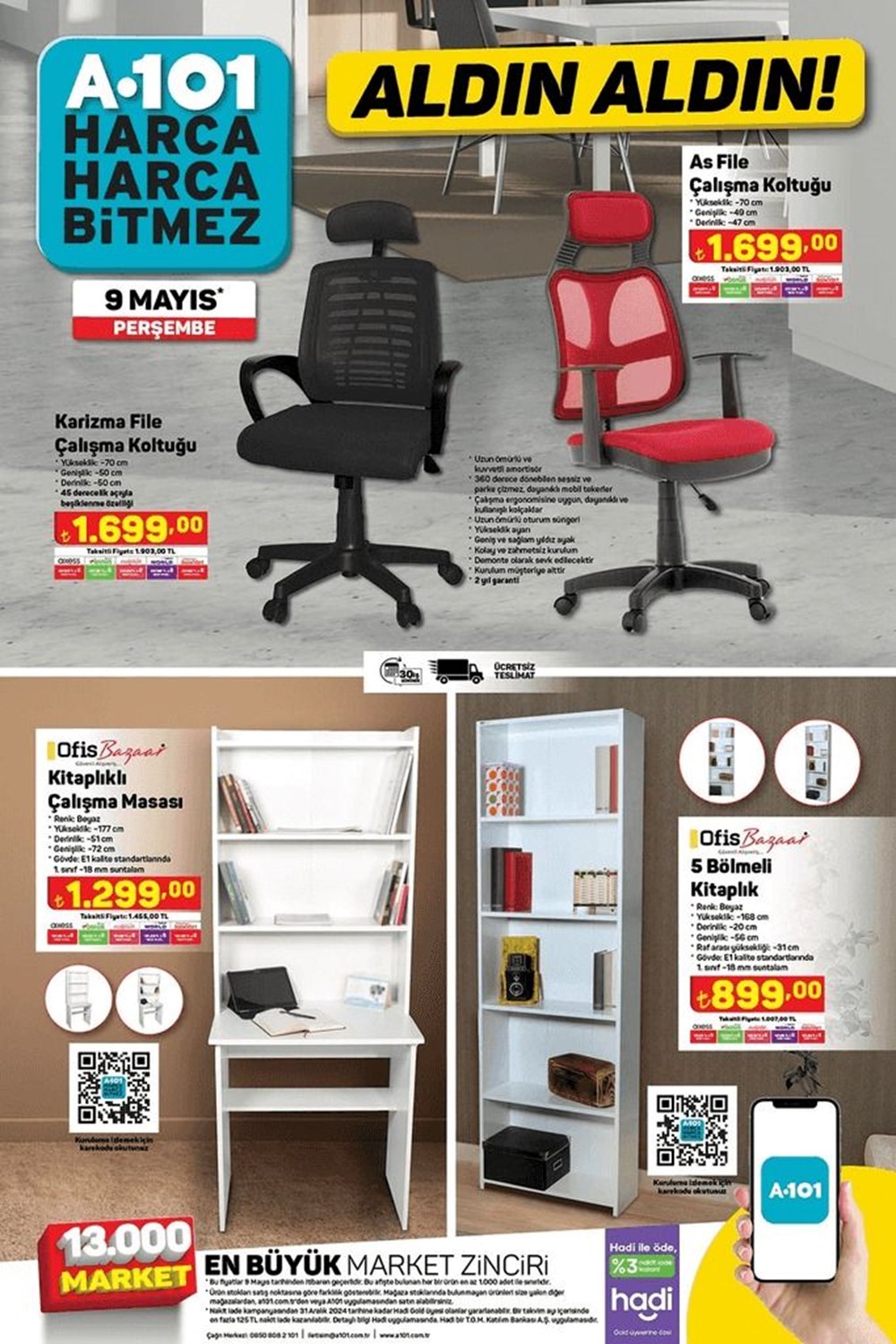 تركيا اليوم عروض وخصومات منوعة من سلسلة متاجر A101 هذا الأسبوع تخفيضات A101 الحالية 9 مايو 2024: منتجات مخفضة جديدة خاصة لهذا الأسبوع في سوق A101 - 13