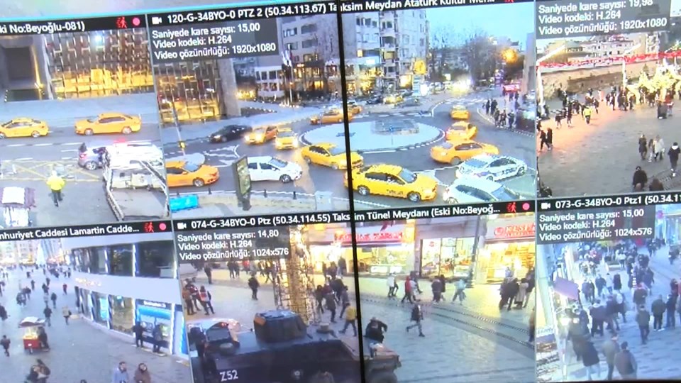 Taksim'de yılbaşı kutlamalarına kameralı takip - 1
