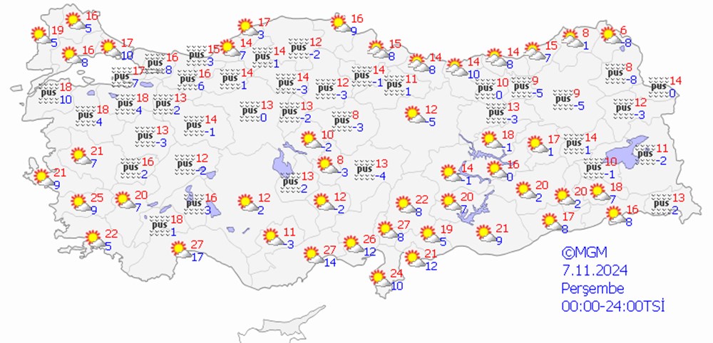 Soğuk hava ve kar geliyor: 7 il için sarı kodlu kar ve sağanak uyarısı! - 12