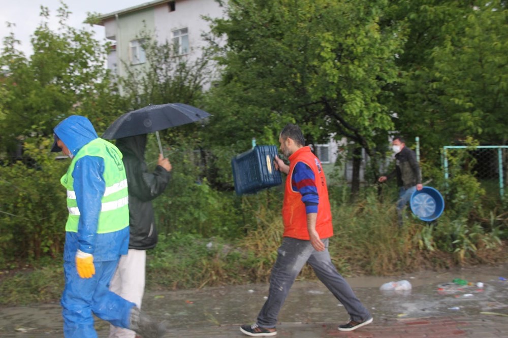 Kütahya Domaniç'i dolu ve sel vurdu - 12