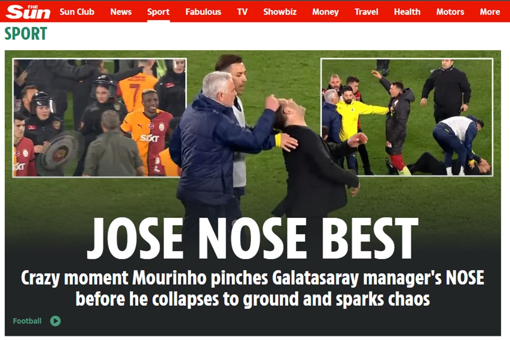 Mourinho'nun Okan Buruk'a hareketi dünya basınında - 6