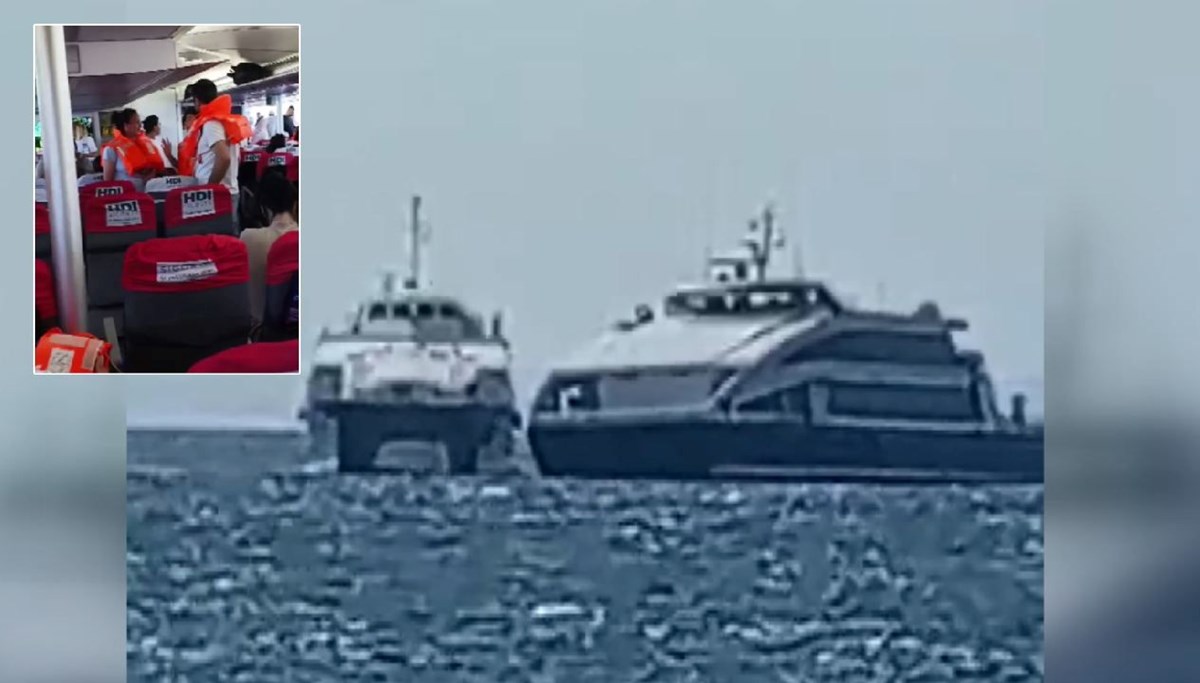 İDO feribotu kayaya çarptı