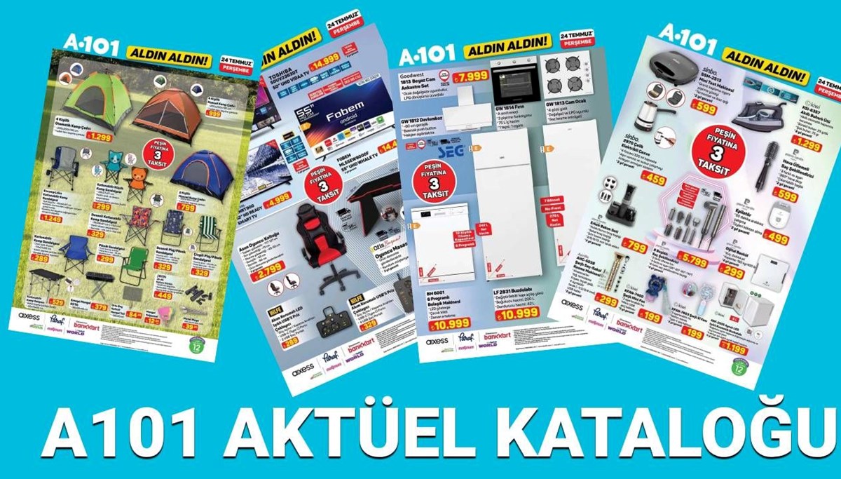 A101 24 Temmuz aktüel kataloğu 2025: Gaming ürünler, elektronik ev eşyaları, kamp ürünleri, halı çeşitleri geliyor