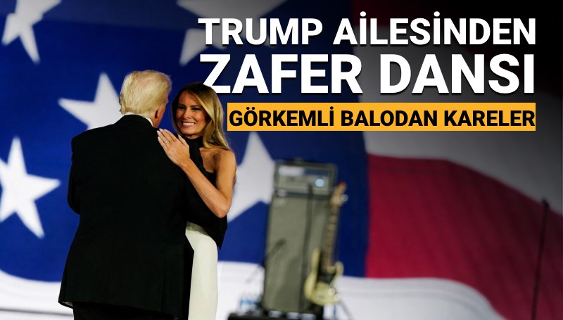 Görkemli balodan kareler: Donald ve Melania Trump'ın zafer dansı!