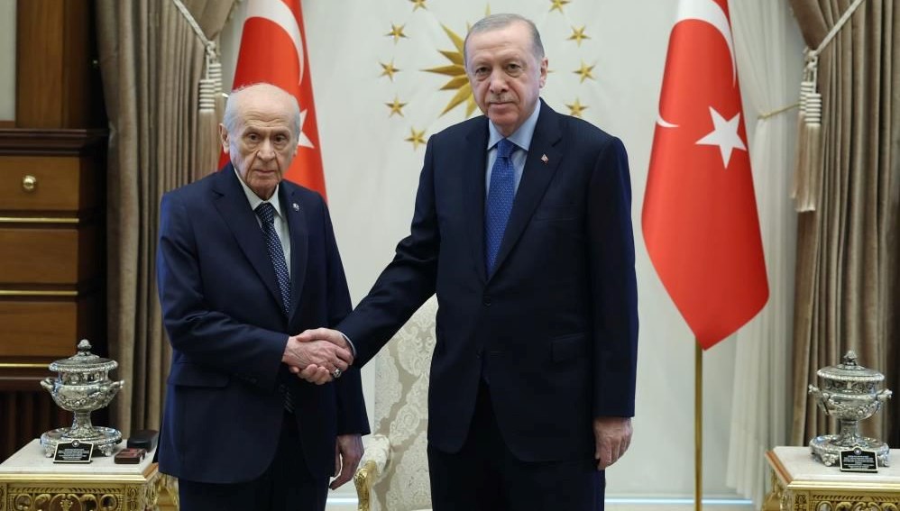 Beştepe'de Erdoğan-Bahçeli görüşmesi