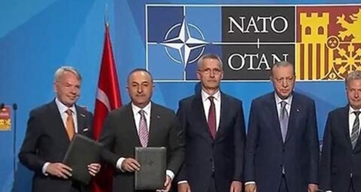 Türkiye, Finlandiya ve İsveç tarafından NATO Madrid Zirvesi