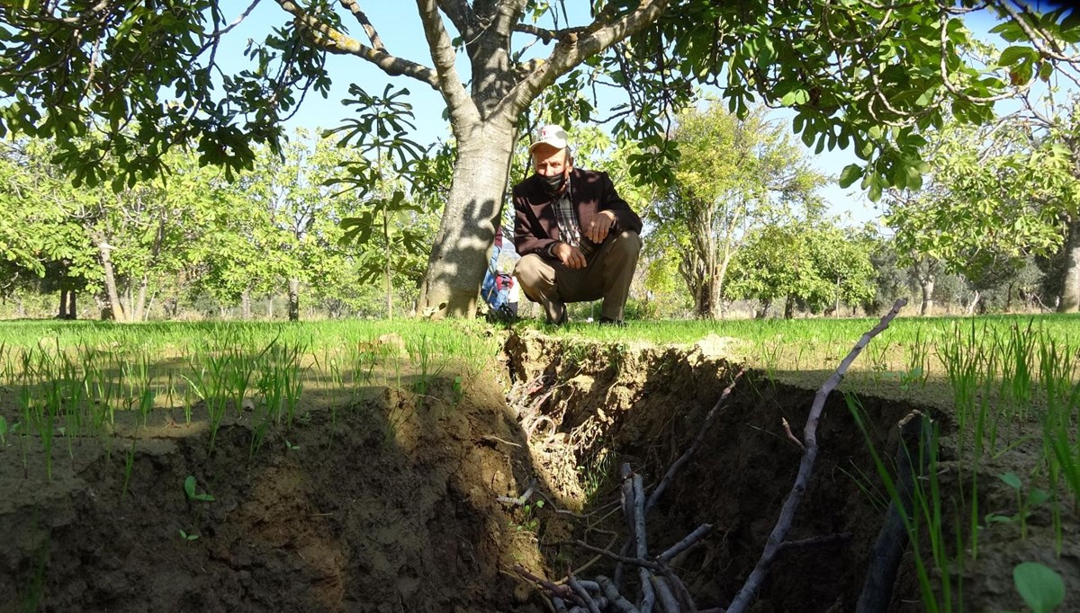 Tehlike büyüyor: Germencik'te derin çatlaklar oluştu