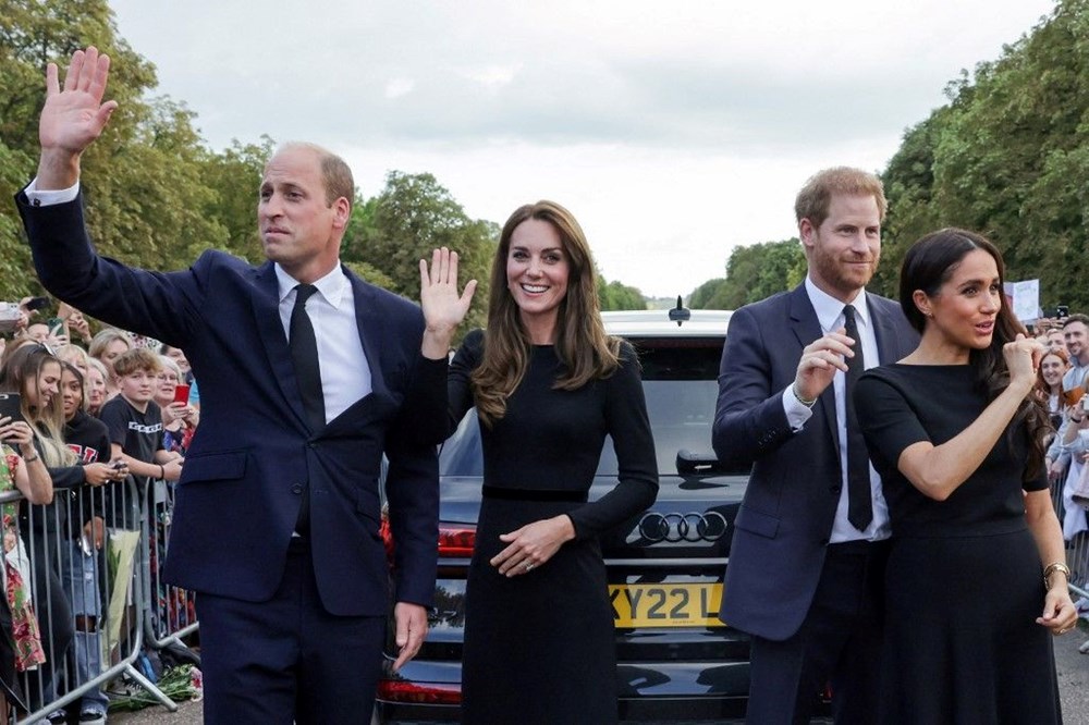 Meghan Markle ve Prens Harry uzun bir aradan sonra Prens William ve Kate Middleton ile bir arada - 4