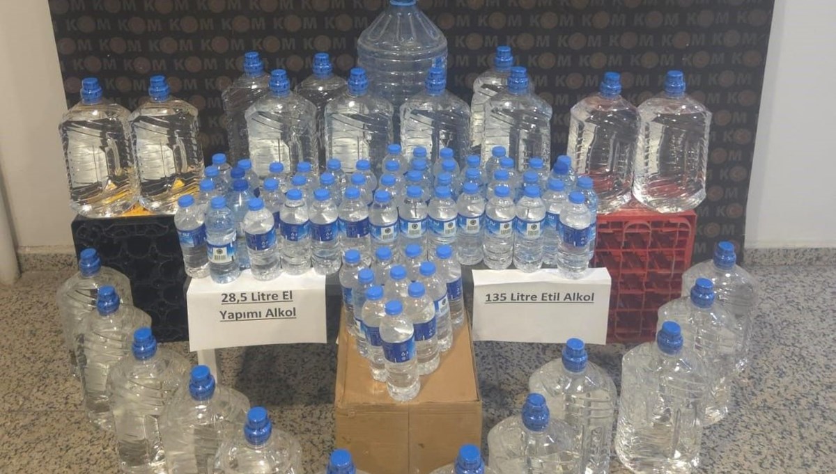 Sivas'ta el yapımı alkol operasyonu