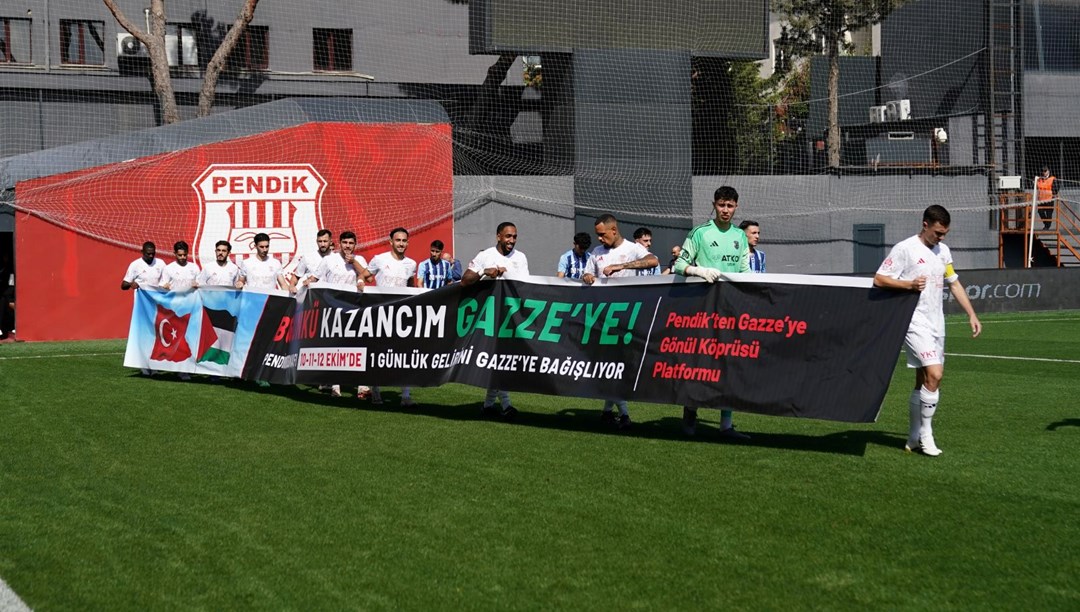 Pendikspor'dan, Gazze'ye anlamlı destek