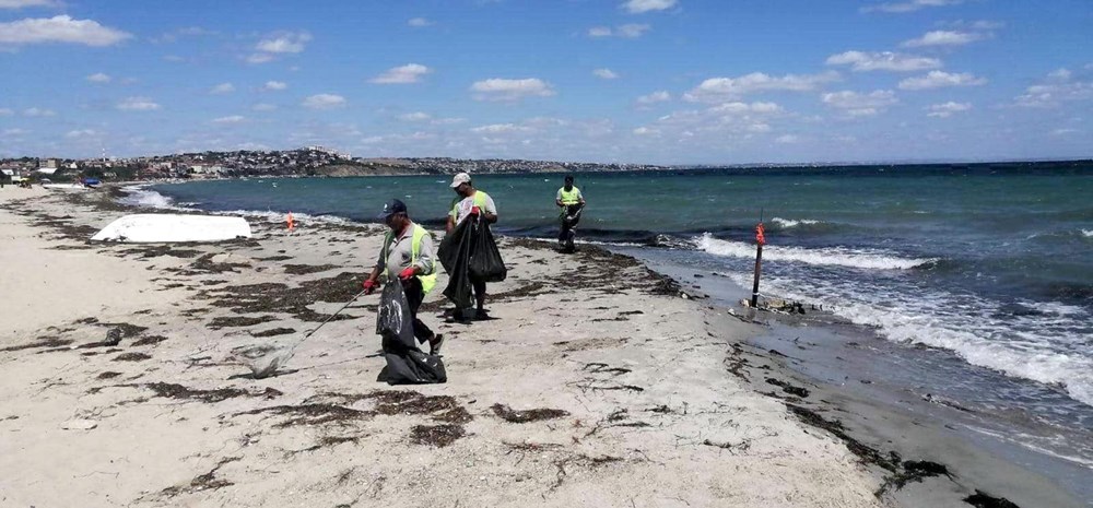 Tekirdağ'ın tatil beldesinde 500 ton çöp toplandı - 4