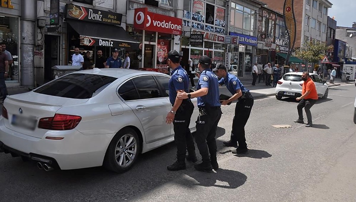 Araç kullanırken uygulamadan kaçan çocuk kovalamaca sonucu yakalandı