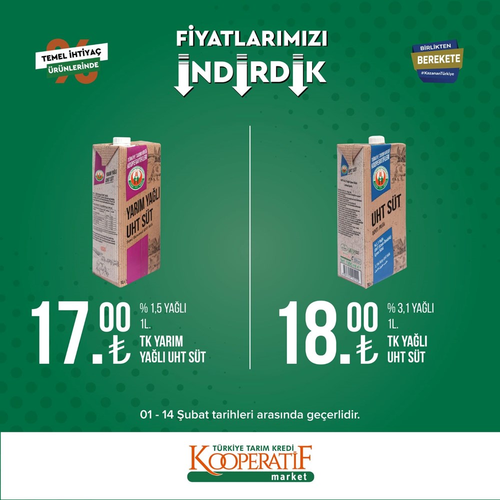 Tarım Kredi Kooperatif Market güncel indirimli ürünler listesini paylaştı Tarım Kredi Kooperatif Market yeni indirimli ürünler listesi belli oldu (1-14 Şubat güncel indirimli ürünler kataloğu) - 34