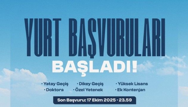 BAŞLADI |  KYK ek yurt başvuruları ne zaman? 2025-2026 GSB KYK ek yurt başvuru tarihleri